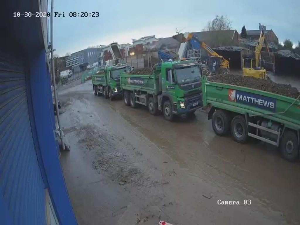 muck going into site