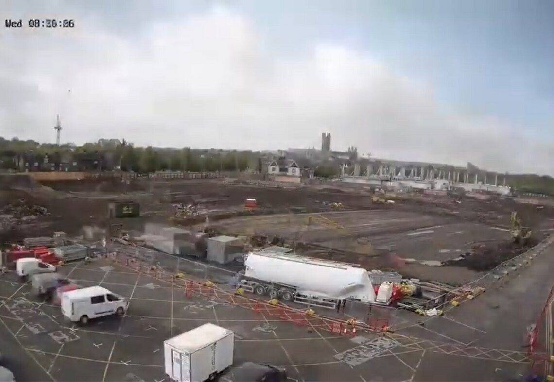 remediation project time lapse shot