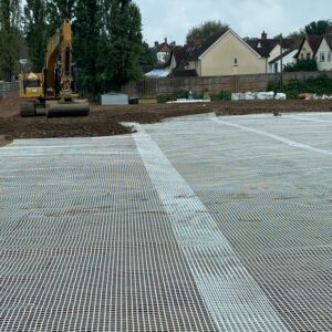 ascot_Installing the piling mats1 ascot Installing the piling mats